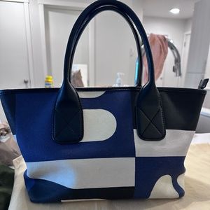 トートバッグ Bally Beckett N S Tote Bag In Canvas Women's Beige Beckett Tote Bag in Natural Canvas and Brown